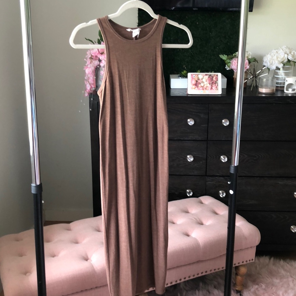 Caramel form fitting sundress